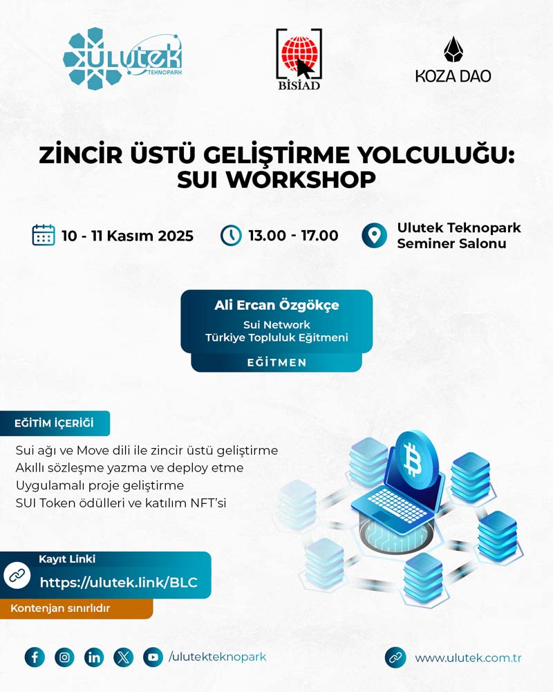 Zincir Üstü Geliştirme Yolculuğu: SUI Workshop
