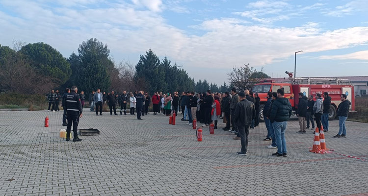 Ulutek’te Yangın Ve Tahliye Tatbikatı Gerçekleştirildi