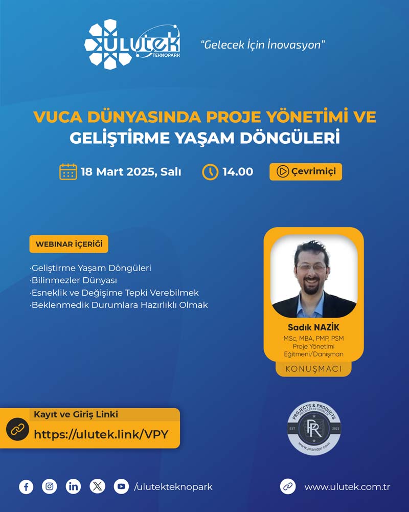 VUCA Dünyasında Proje Yönetimi ve Geliştirme Yaşam Döngüleri