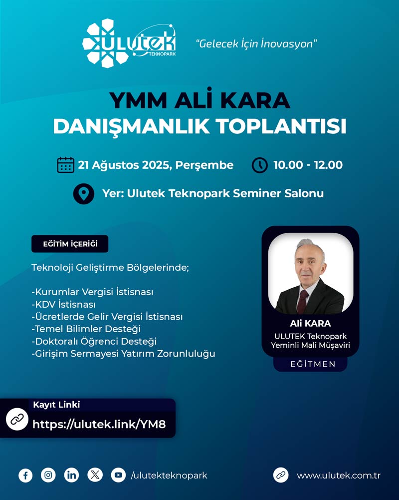 Ymm Ali Kara Danışmanlık Toplantısı Ağustos 2025