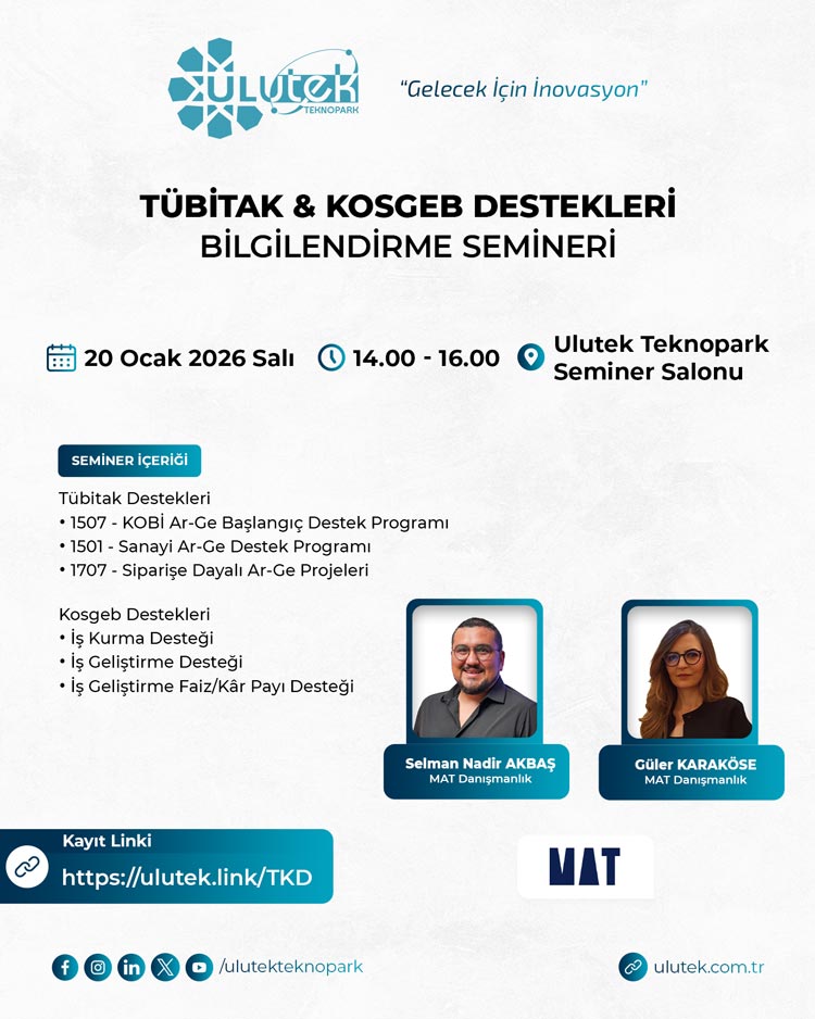 Tübitak & Kosgeb Destekleri Bilgilendirme Semineri