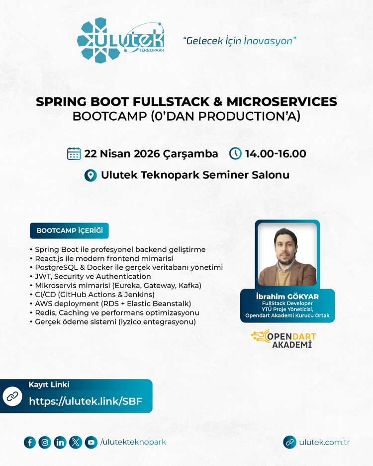 Spring Boot Fullstack & Microservices Bootcamp (0'dan Production'a)