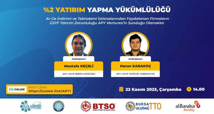 %2 Yatırım Yapma Yükümlülüğü - Apy Ventures