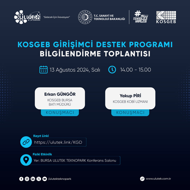 Kosgeb Girişimci Destek Programı Bilgilendirme Toplantısı