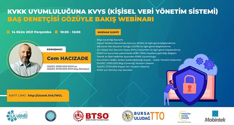 Kvkk Uyumluluğuna Kvys (kişisel Veri Yönetim Sistemi) Baş Denetçisi Gözüyle Bakış Webinarı