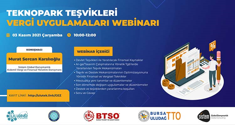 Teknopark Teşvikleri Vergi Uygulamaları Webinarı