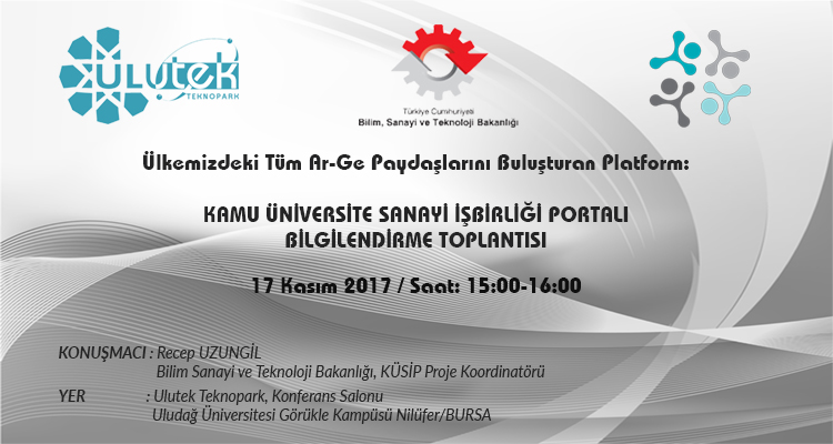 Kamu Üniversite Sanayi İşbirliği Portalı Bilgilendirme Toplantısı